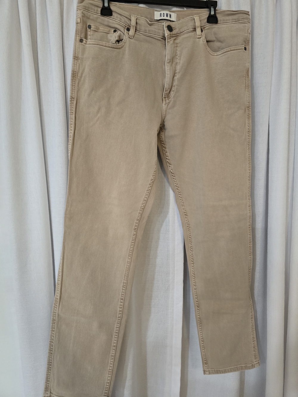 Rown Men's Tan Chinos - Classic Khaki Pants